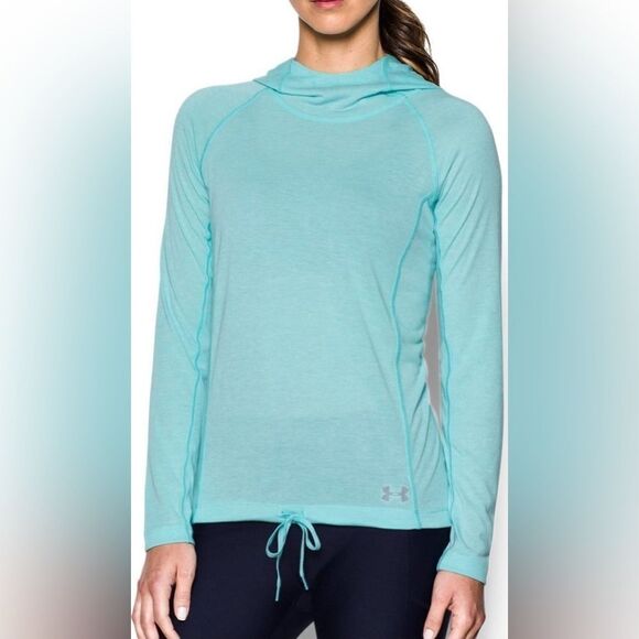 Under Armour Threadborne Train Hooded Sweatshirt Hood Twist Size Medium - Picture 7 of 7